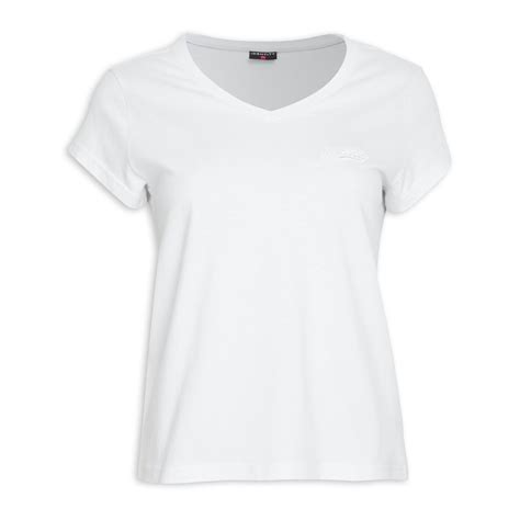 versace white v neck t shirt